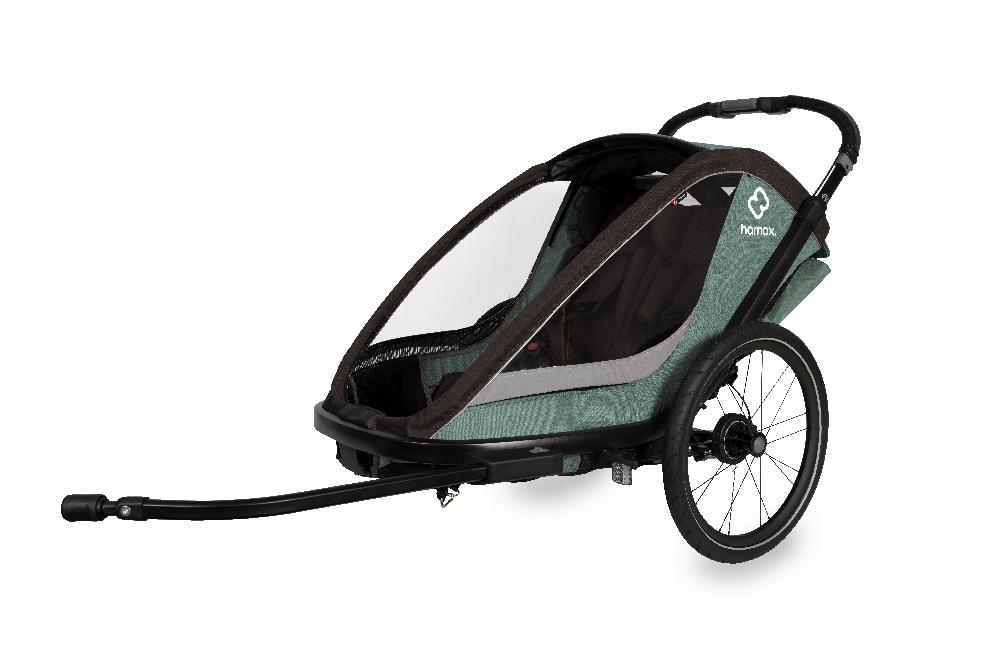 babymarkt Kinderfahrradanhänger Cocoon ONE Einsitzer green/black inkl. Babysitz für Outback/Avenida und Traveller Online Shopping