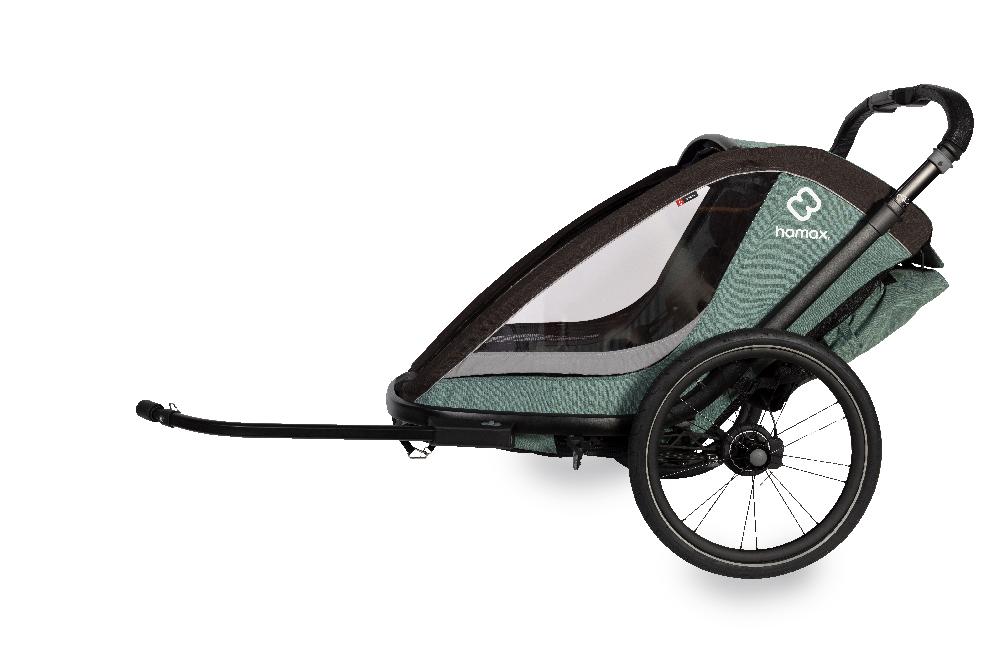 babymarkt Kinderfahrradanhänger Cocoon ONE Einsitzer green/black inkl. Babysitz für Outback/Avenida und Traveller Online Shopping