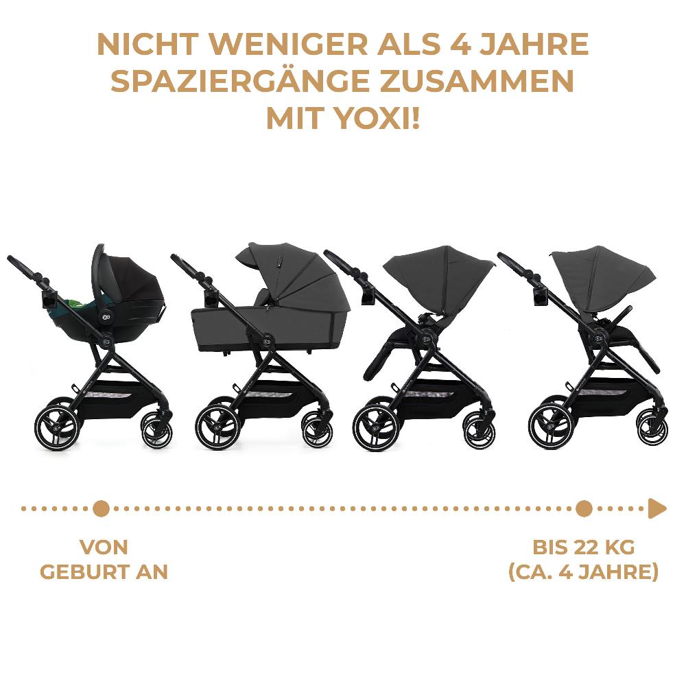 babymarkt Kinderwagen YOXI 2in1 Moonlight Grey Cyber Monday