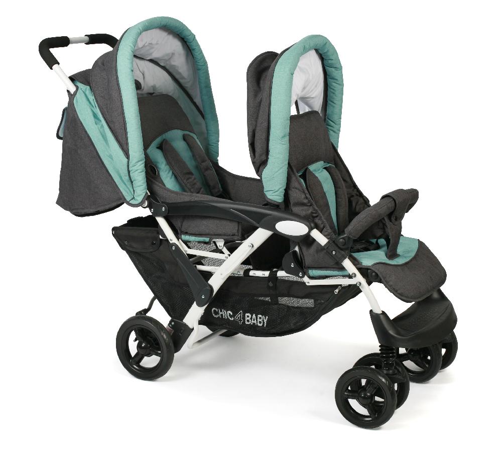 babymarkt Geschwisterwagen DUO Melange mint Osterangebot