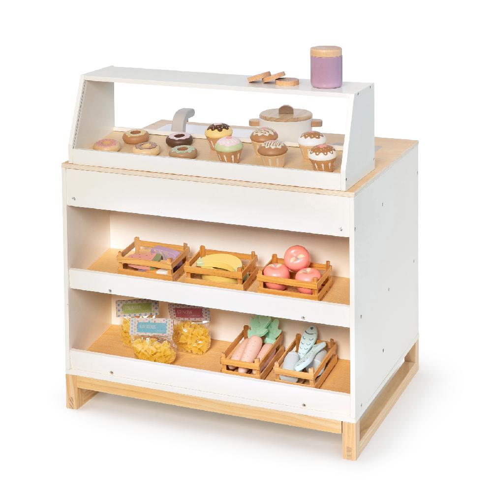 babymarkt Spielküche & Shop Prunus weiß/natur Kostenlose Rückgabe