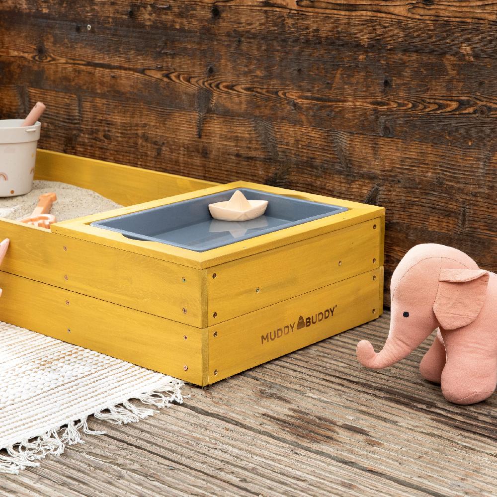 babymarkt Sandkasten Space Saver ocker Sonderangebot der Fabrik