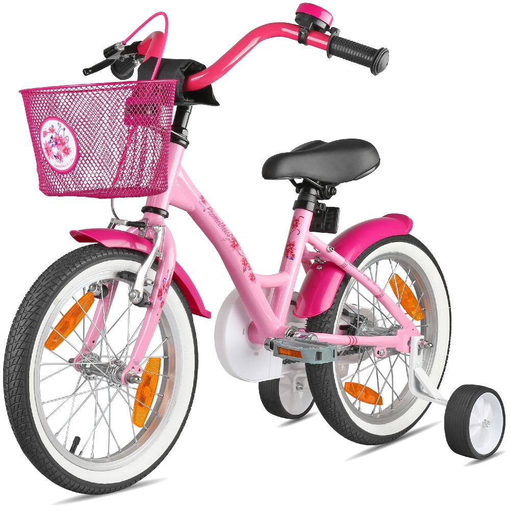 babymarkt Kinderfahrrad 16" mit Stützräder rosa-weiß Riesige Rabatte
