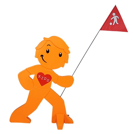 babymarkt Streetbuddy Warnfigur für mehr Kindersicherheit - orange Begrenzt auf 3 Tage