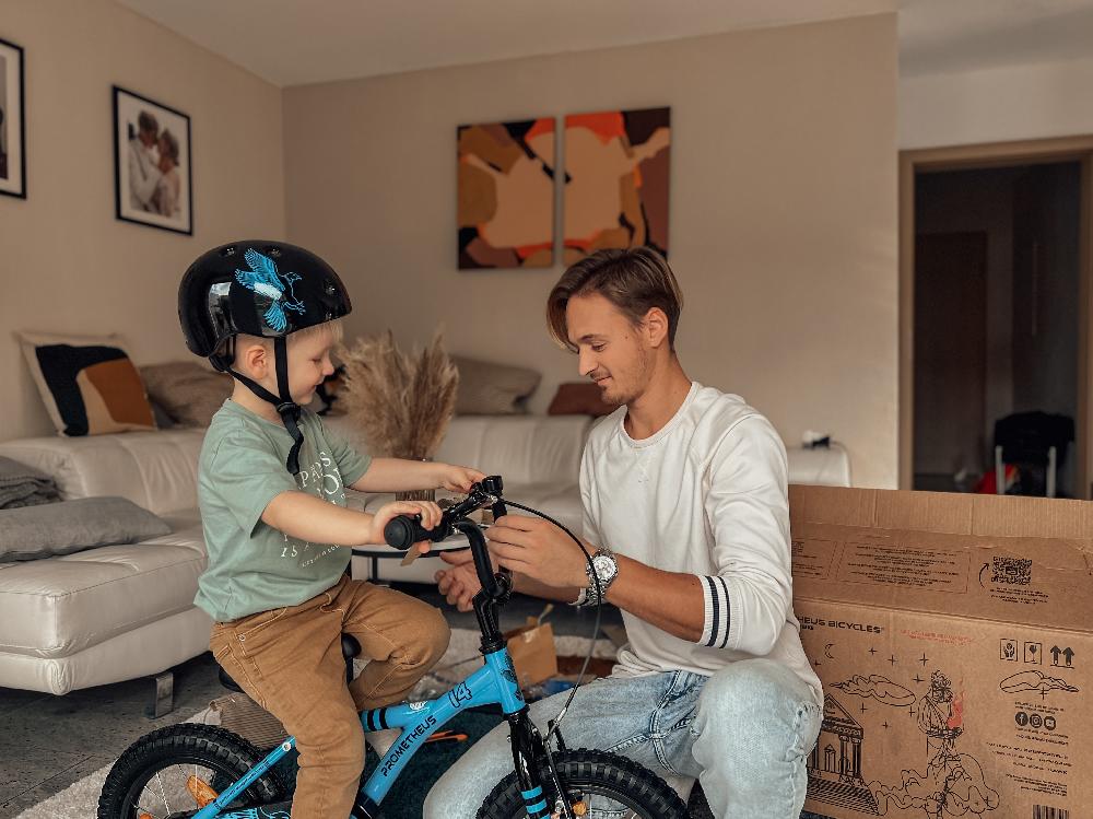 babymarkt Kinderfahrrad 12" mit Stützräder blau-schwarz Online