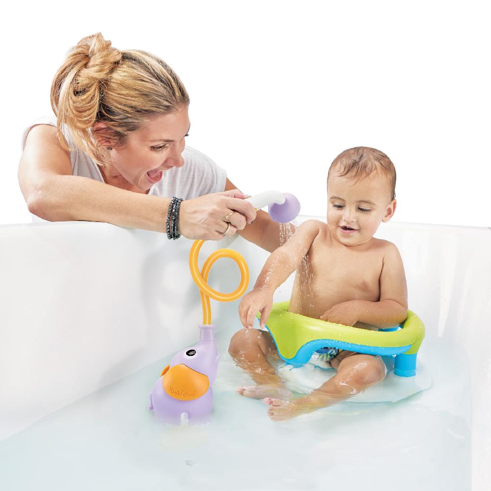 babymarkt Babydusche Elefant lila Günstiger Verkauf