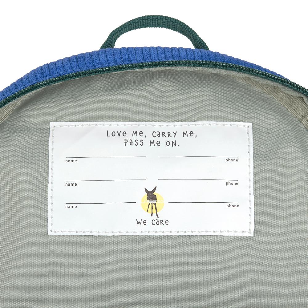 babymarkt Kindergartenrucksack Cord Little Gang - Smile Blau Sonderangebot