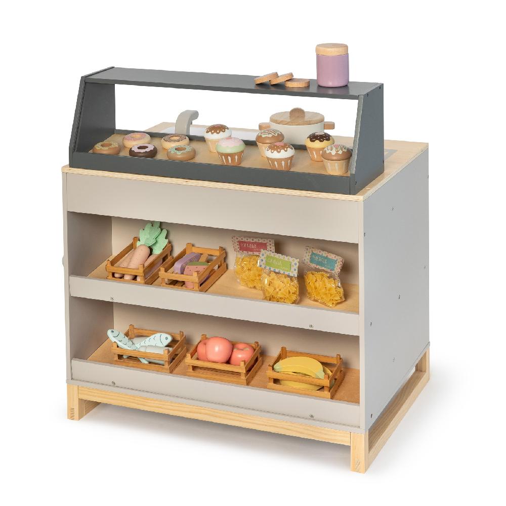 babymarkt Spielküche & Shop Prunus warmgrau/natur Black Friday