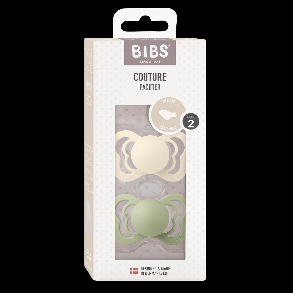 babymarkt Schnuller Couture Ivory/Sage Silikon ab 6 Monaten 2 Stk Blitzverkäufe