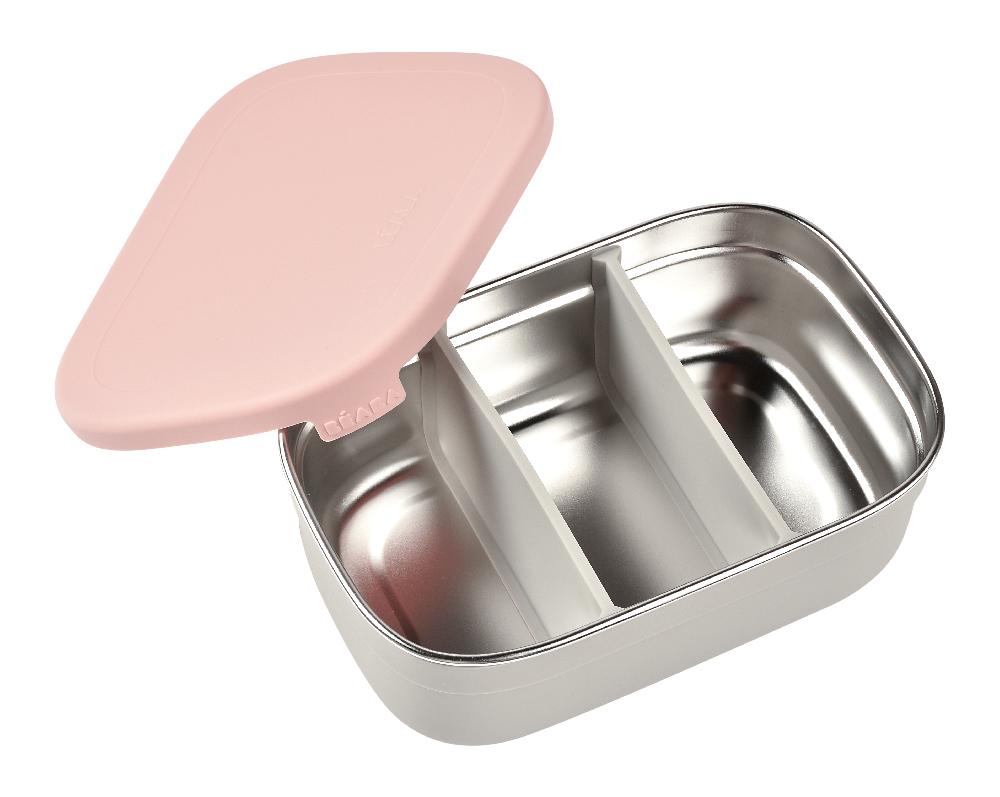 babymarkt Lunchbox aus Edelstahl - velvet grau/dusty rosa Cyber Monday