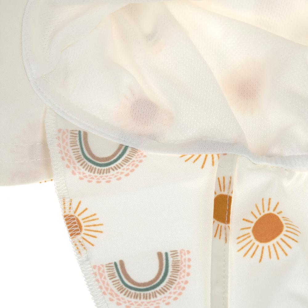 babymarkt UV-Sonnenhut mit Nackenschutz Regenbogen weiß Neueste Mode