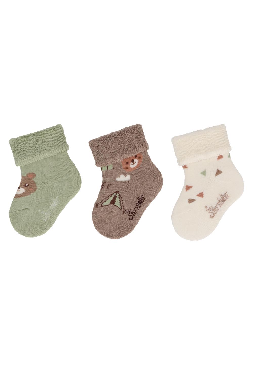 babymarkt Baby-Söckchen 3er-Pack Bär blassgrün Nur noch ein Tag übrig