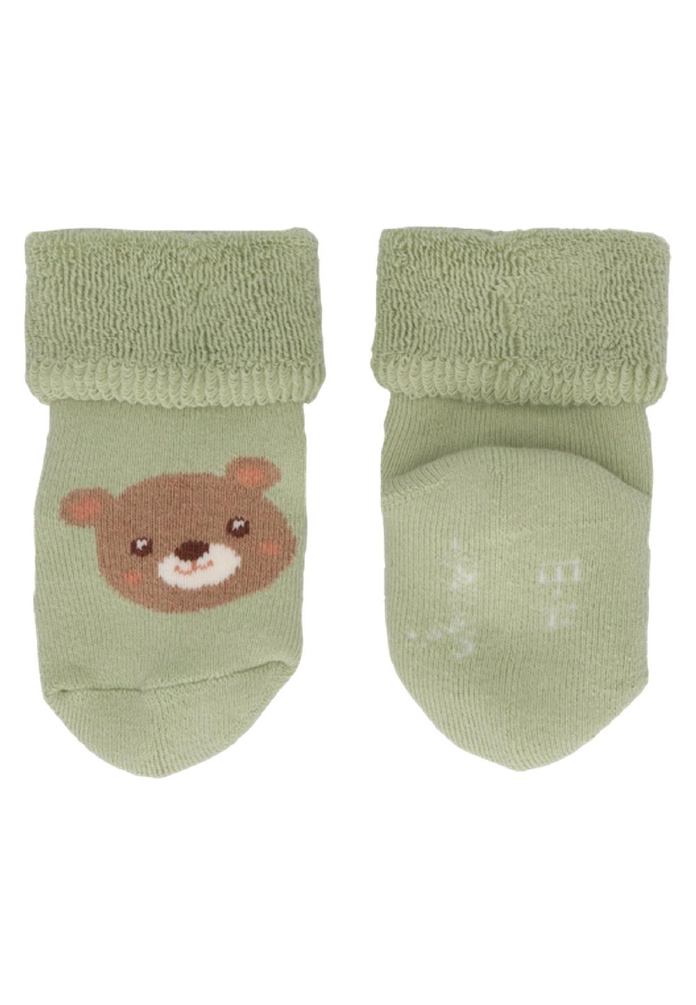 babymarkt Baby-Söckchen 3er-Pack Bär blassgrün Nur noch ein Tag übrig