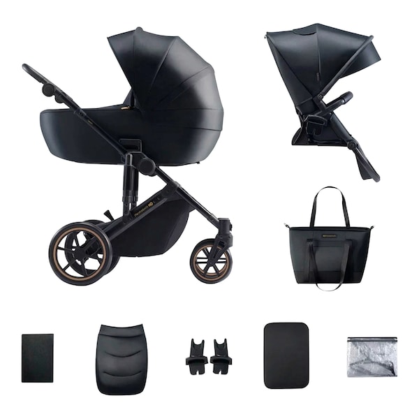 babywalz KinderkraftKombikinderwagen PRIME 2 inkl. Wickeltasche venezian black babywalz KinderkraftKombikinderwagen PRIME 2 inkl. Wickeltasche venezian black