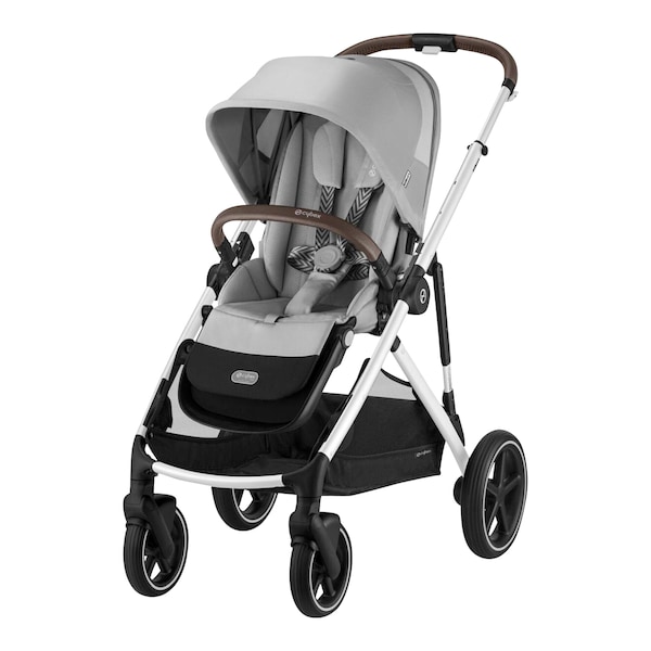 babywalz Cybex - GOLDKinderwagen Gazelle S silver / lava grey
