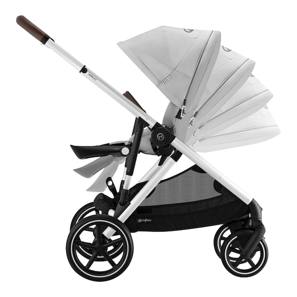 babywalz Cybex - GOLDKinderwagen Gazelle S silver / lava grey Letzte 3 Tage