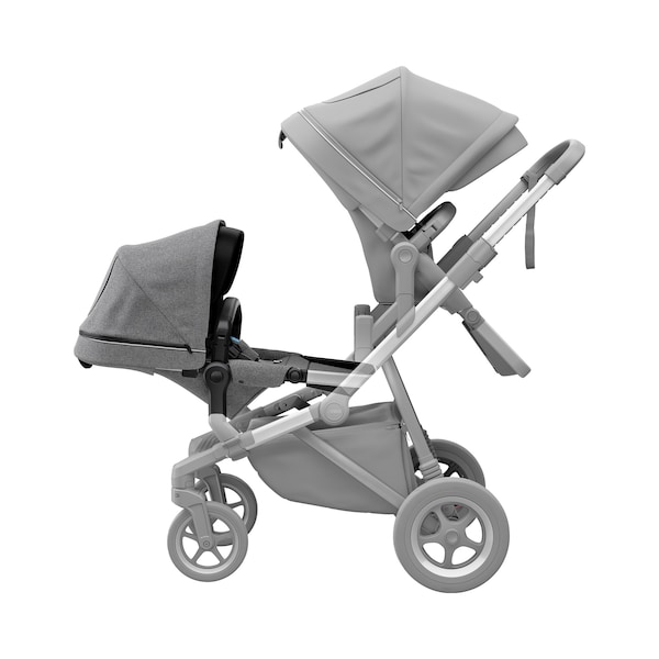 babywalz ThuleGeschwistersitz für Sleek grey melange JETZT KAUFEN