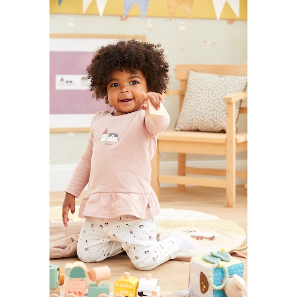 babywalz Bornino - Farm LifeLeggings Farm Life offwhite/bunt zollfrei