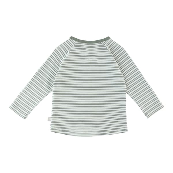 babywalz Bornino - Cute FoxRaglanshirt langarm Ringel Fox Friends grün/offwhite 50% Rabatt für begrenzte Zeit