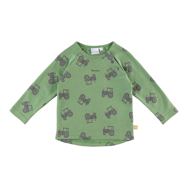babywalz Bornino - Farm LifeRaglanshirt langarm Traktor grün/grau