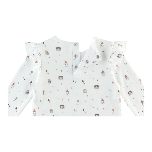 babywalz Bornino - Farm LifeShirt langarm Farm Life Volant offwhite/bunt im Angebot
