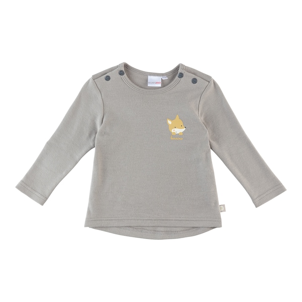 babywalz Bornino - Cute FoxShirt langarm Fuchs grau