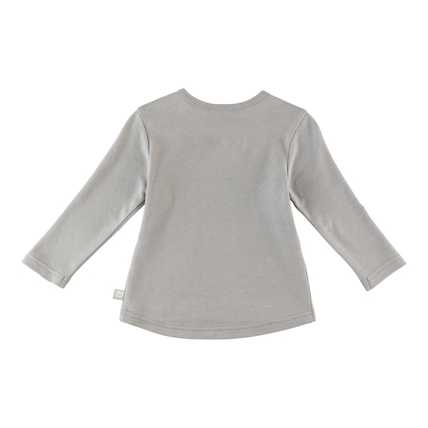 babywalz Bornino - Cute FoxShirt langarm Fuchs grau Sonderangebot