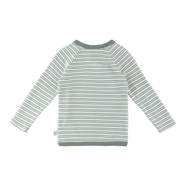 babywalz Bornino - Cute FoxWickelshirt langarm Ringel grün/offwhite Rabatt