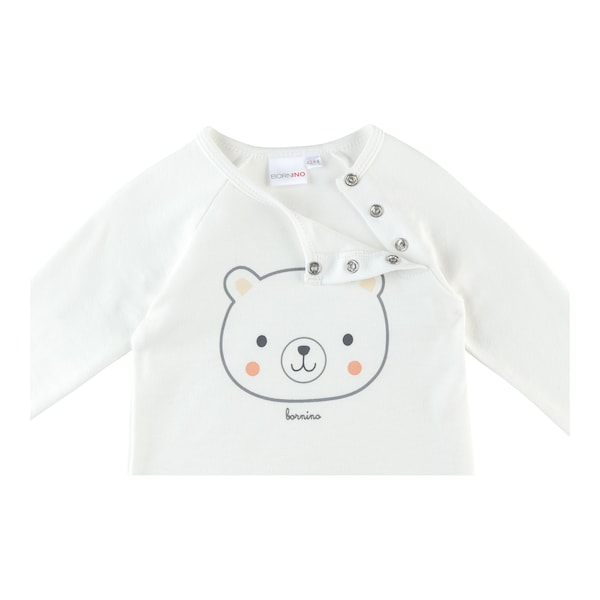 babywalz Bornino - Cute FoxRaglanshirt langarm Bär offwhite Großer Ausverkauf