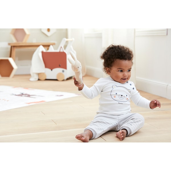 babywalz Bornino - Cute FoxRaglanshirt langarm Bär offwhite Großer Ausverkauf