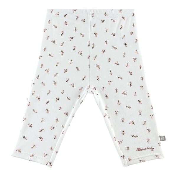 babywalz Bornino - Cute FoxLeggings Blumen offwhite