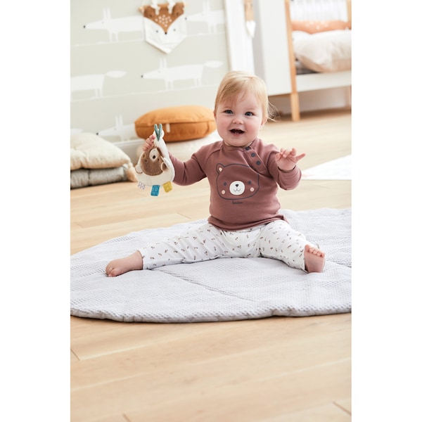 babywalz Bornino - Cute FoxLeggings Blumen offwhite Flash Sale