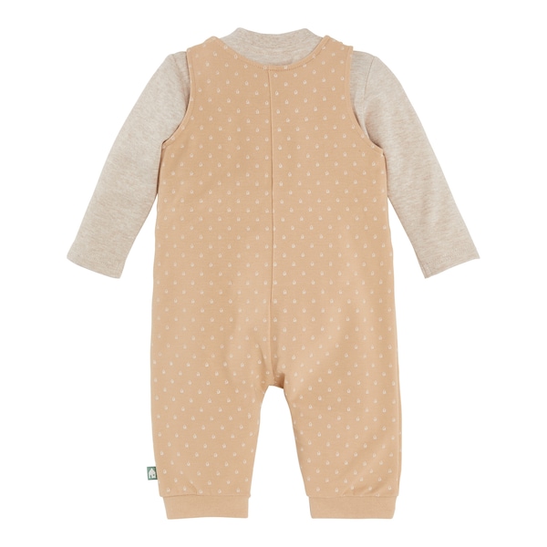babywalz Bornino - Tiny Houses2-tlg. Set Latzhose und Shirt langarm Haus Saisonschlussverkauf