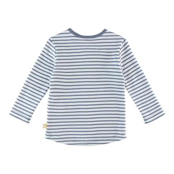 babywalz Bornino - Farm LifeShirt langarm Ringel Traktor blau/offwhite Black Friday