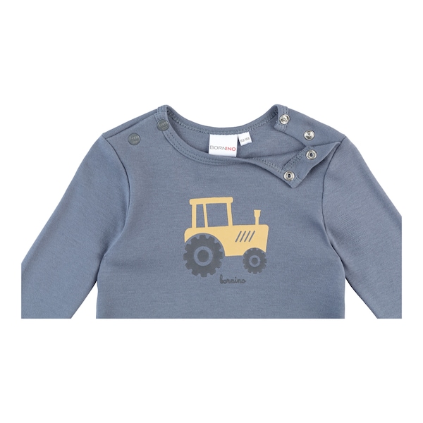 babywalz Bornino - Farm LifeShirt langarm Traktor blau Muttertagsangebot