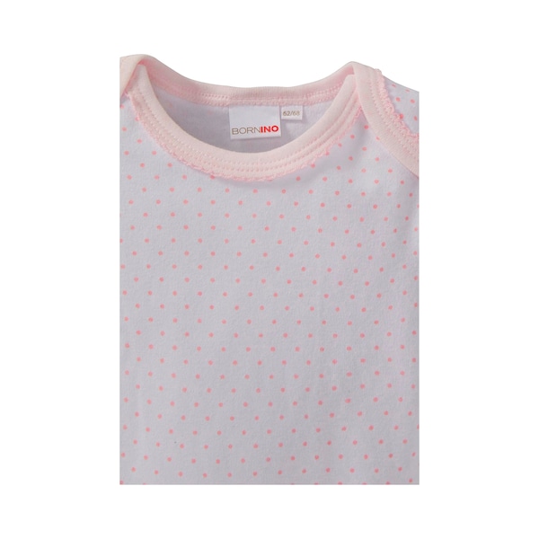 babywalz Bornino - BASICS3er-Pack Bodys langarm rosa Valentinstagsangebot