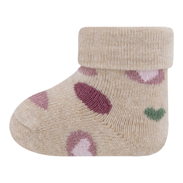 babywalz Ewers3er-Pack Erstlingssocken Herzen rosa/beige/beere Jubiläumsangebot