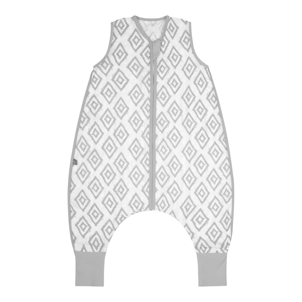babywalz emma & noahSommer-Sleepoverall Musselin 0.5 TOG Rauten grau