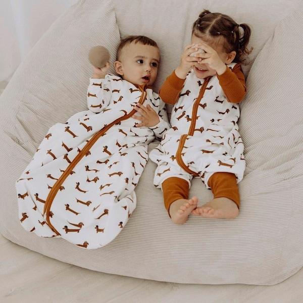 babywalz emma & noahGanzjahres-Schlafsack 1.0 TOG weiß / Dackel Riesige Ersparnisse