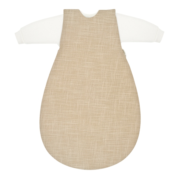 babywalz Alvi - BABY-MÄXCHEN3 tlg. Ganzjahresschlafsack Slub Musselin 2.5 TOG beige / Slub Muslin Fabrikladen