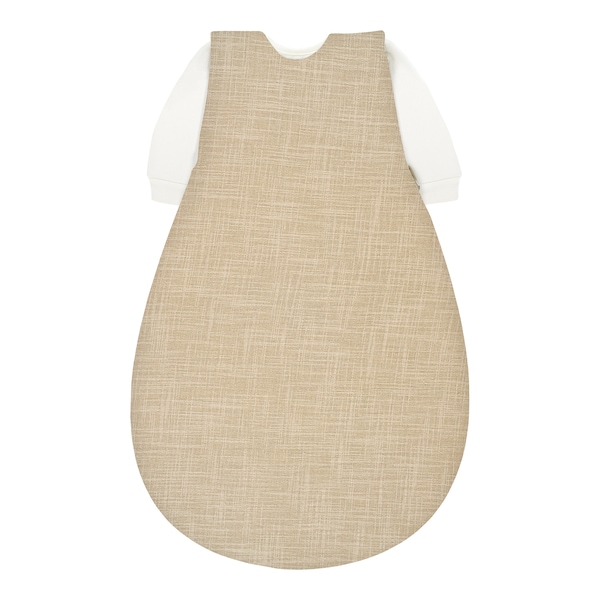 babywalz Alvi - BABY-MÄXCHEN3 tlg. Ganzjahresschlafsack Slub Musselin 2.5 TOG beige / Slub Muslin Fabrikladen