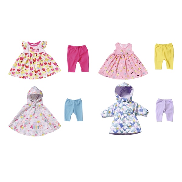 babywalz Zapf Creation - BABY BORNPuppen Outfit 4 Jahreszeiten Set 43cm
