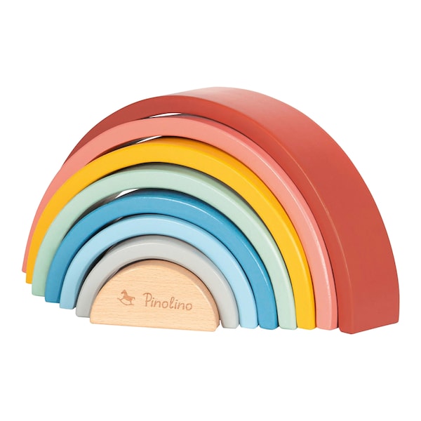 babywalz PinolinoHolzbausteine Regenbogen Ruby Limitierter Zeitrabatt