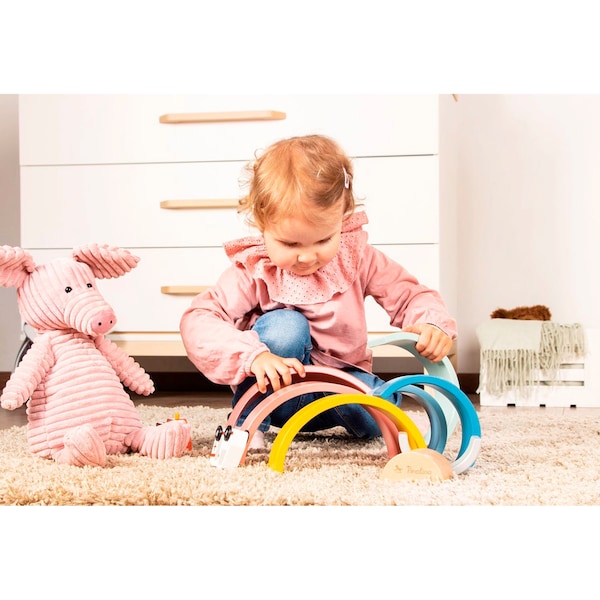 babywalz PinolinoHolzbausteine Regenbogen Ruby Limitierter Zeitrabatt