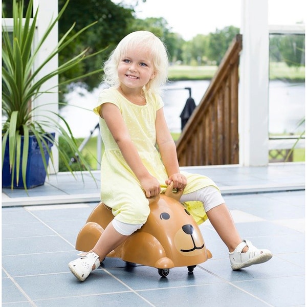 babywalz VikingtoysRutscher Cute Rider dunkelbraun - Bär Exklusivangebot
