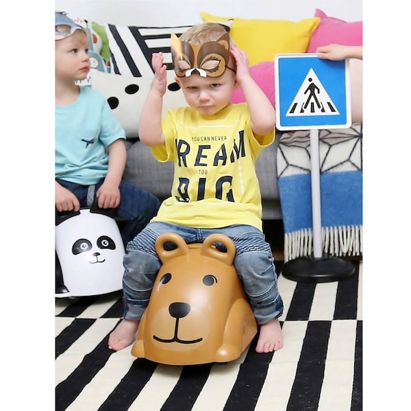 babywalz VikingtoysRutscher Cute Rider dunkelbraun - Bär Exklusivangebot