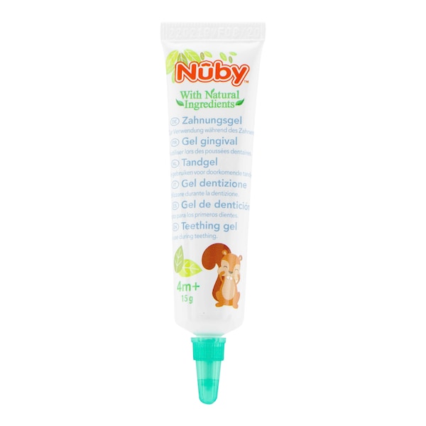 babywalz Nûby2-tlg. Zahnungsgel 15g und Zahnungshilfe Silikon Lagerräumung