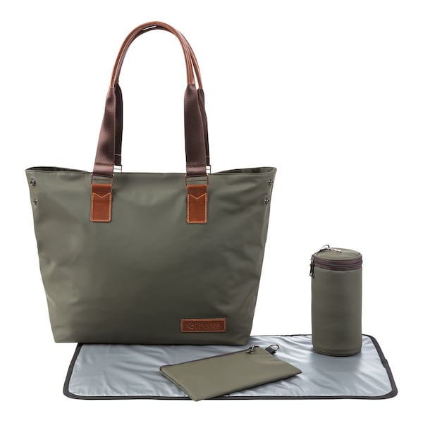babywalz 2heartsWickeltasche Shopper oliv VIP-Rabatte