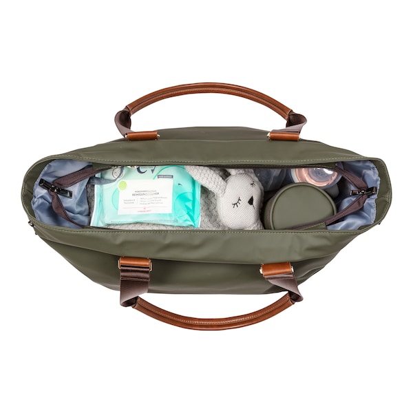 babywalz 2heartsWickeltasche Shopper oliv VIP-Rabatte