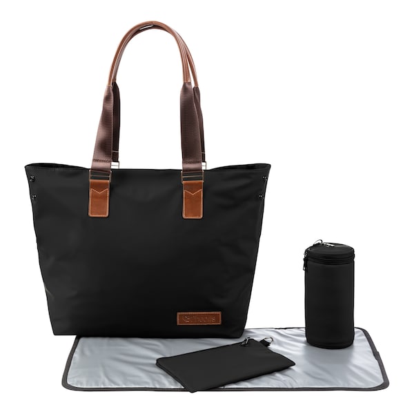 babywalz 2heartsWickeltasche Shopper schwarz